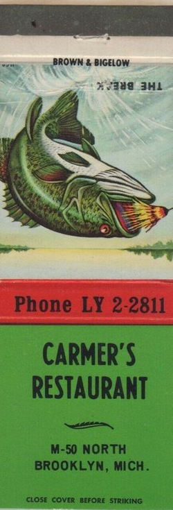 Carmers Restaurant - Matchbook (newer photo)